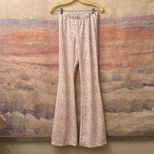 Patterned flare pants